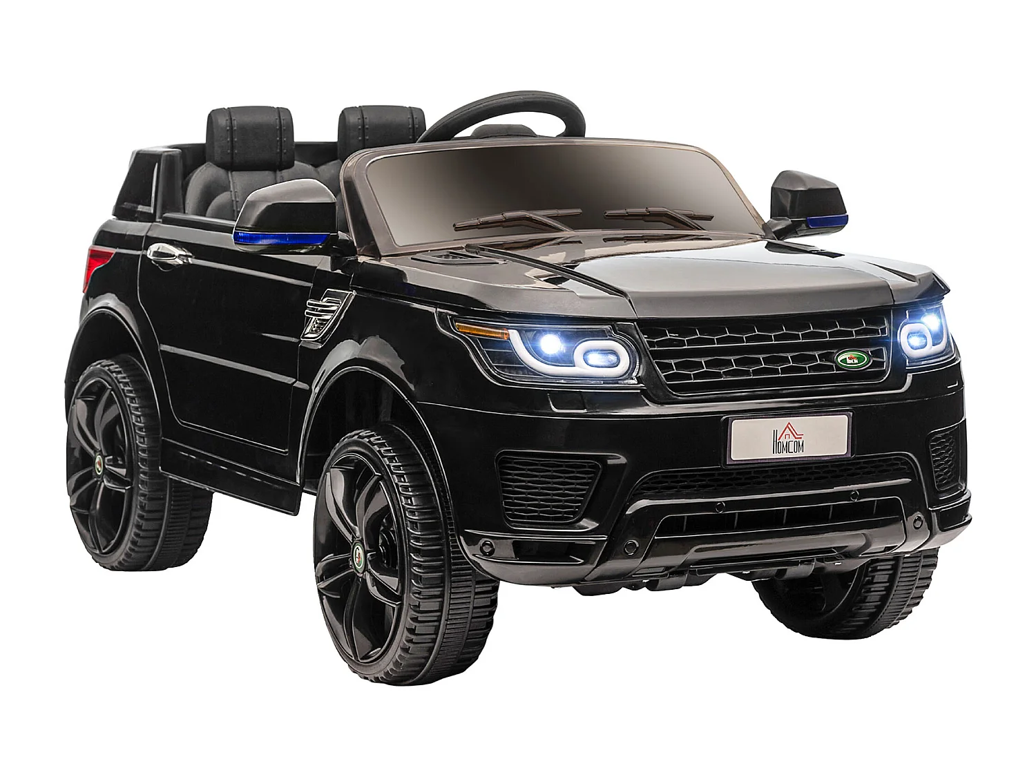 Macchina elettrica per bambini 3-6 anni con telecomando nero