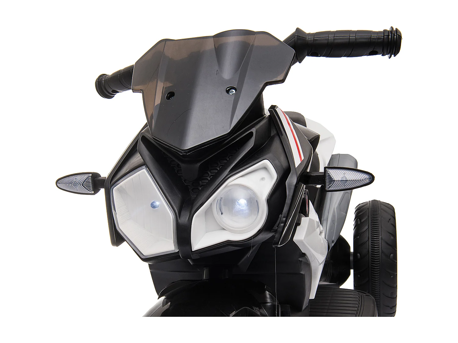 Moto elettrica bimbi 3-5 anni batteria 6v velocità 3km/h nera