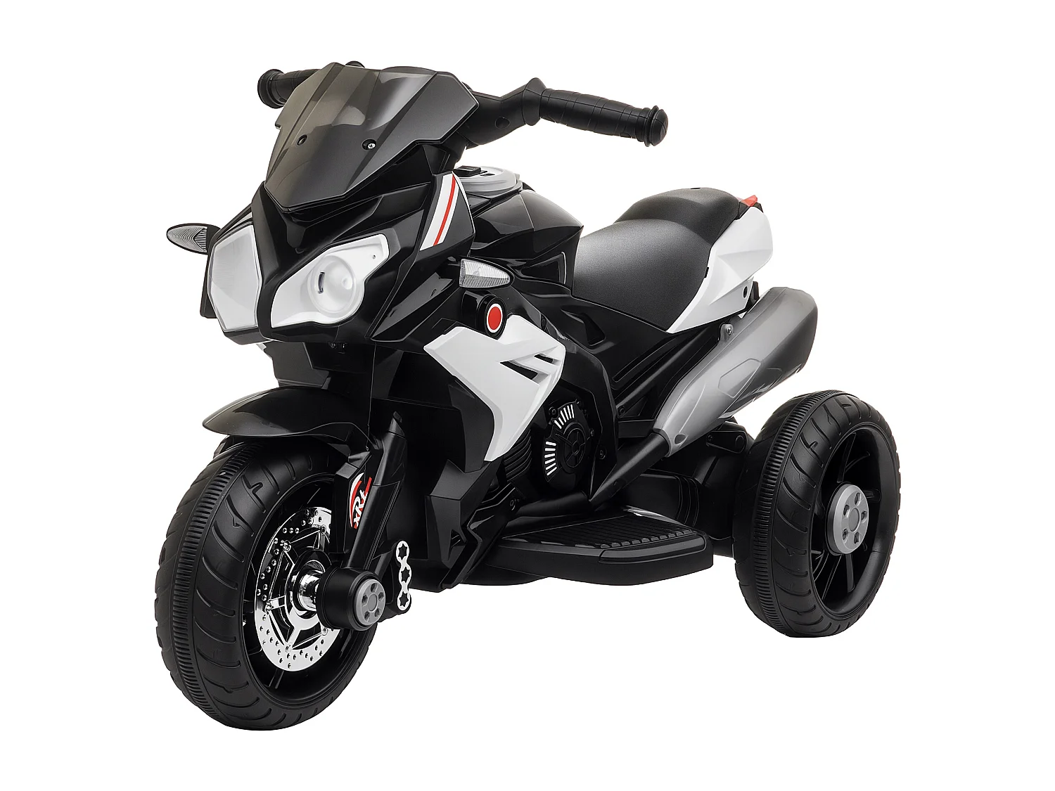 Moto elettrica bimbi 3-5 anni batteria 6v velocità 3km/h nera
