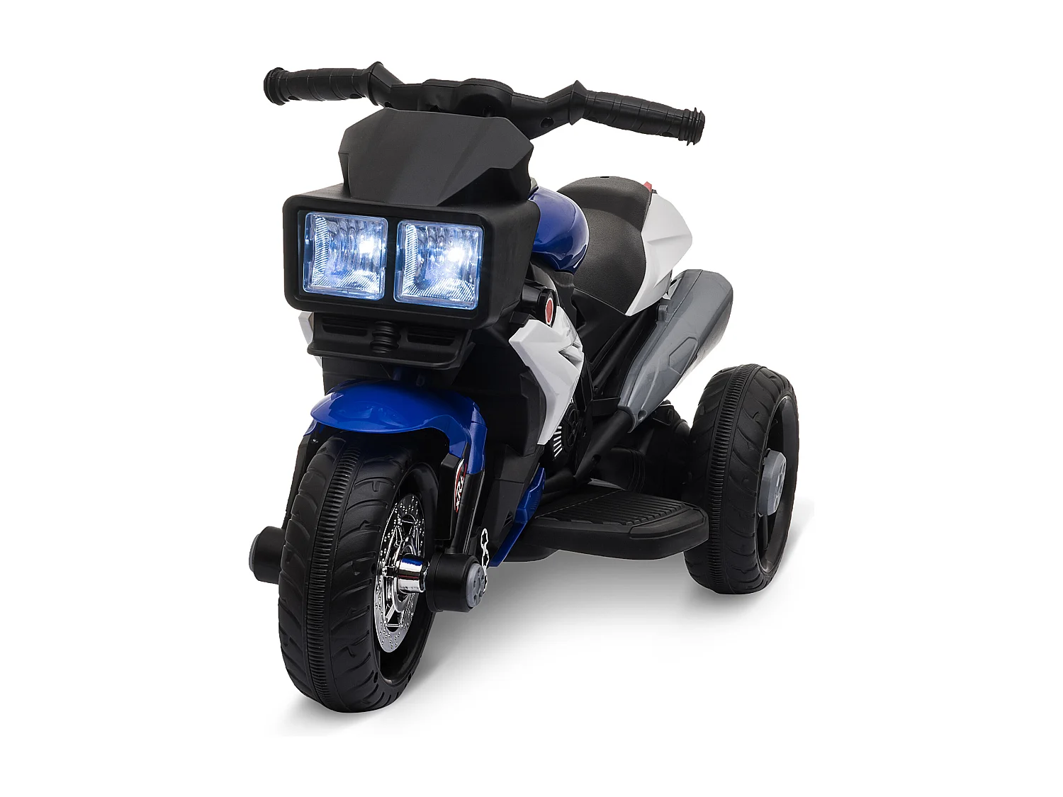 Moto elettrica per bambini 3-6 anni con 3 ruote batteria 6v blu