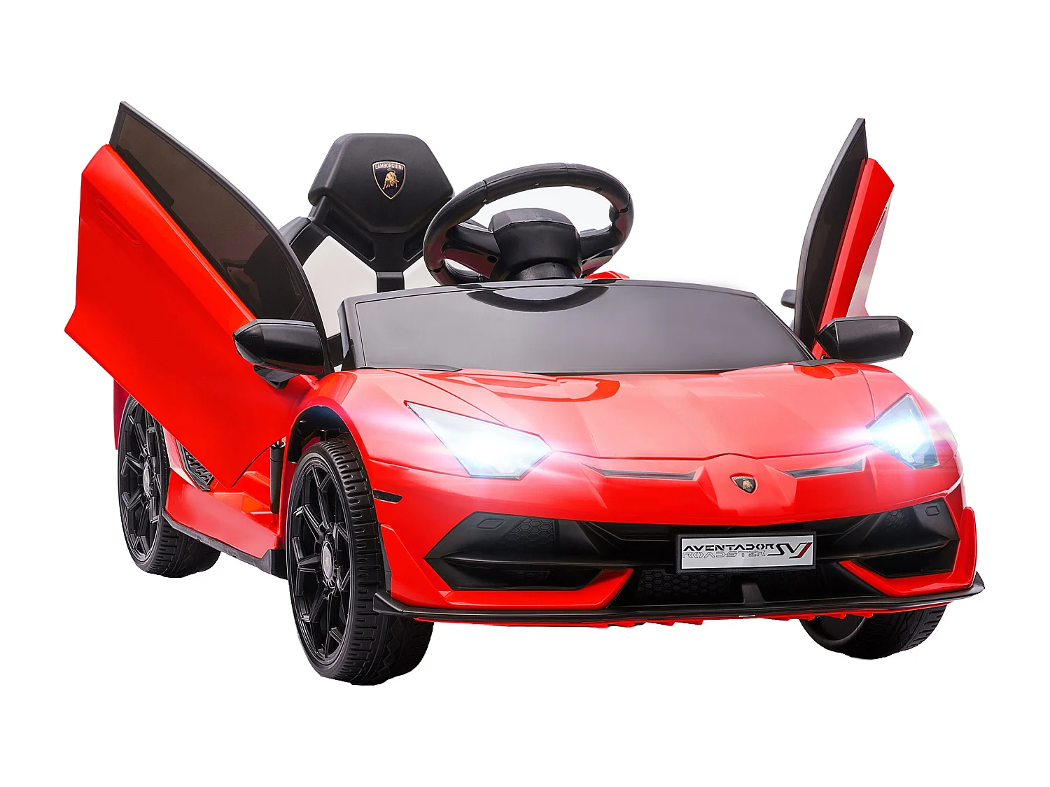 Macchina elettrica per bambini con clacson musica e telecomando