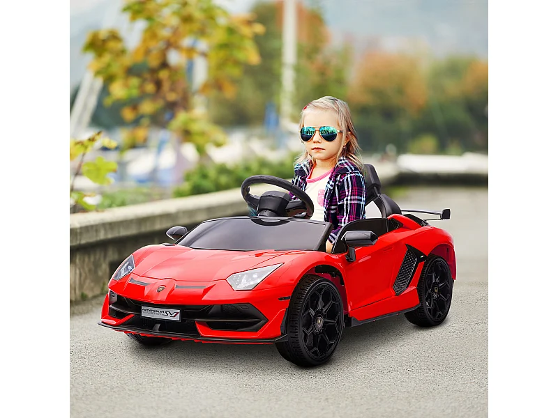 Macchina elettrica per bambini con clacson musica e telecomando