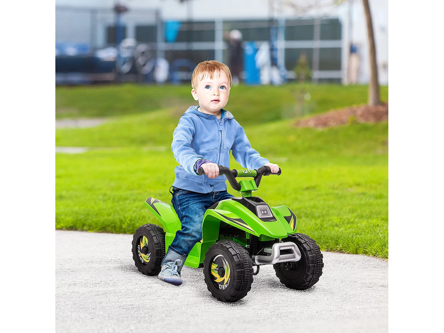 Quad elettrico per bambini 18-36 mesi a 6v verde