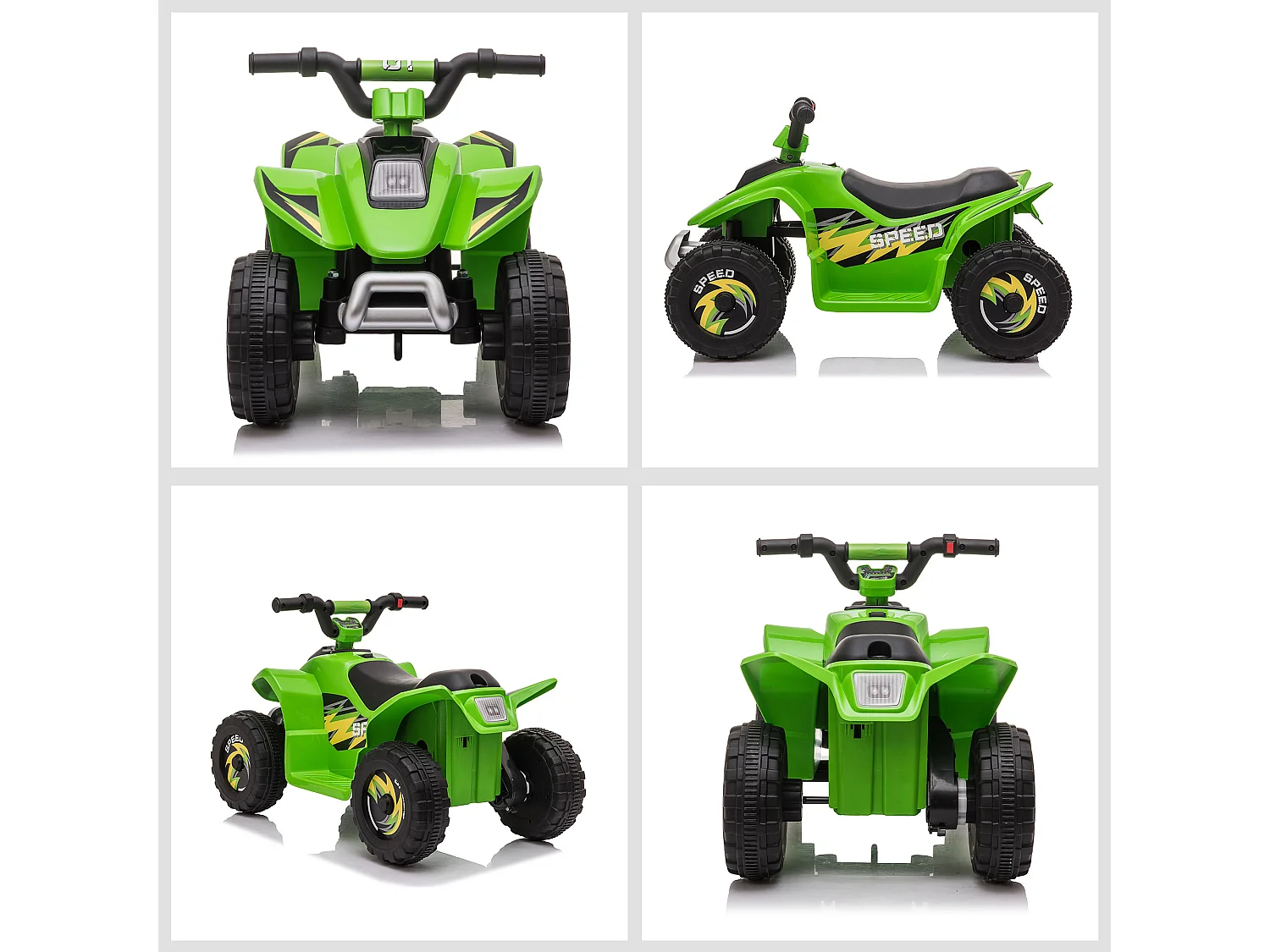 Quad elettrico per bambini 18-36 mesi a 6v verde