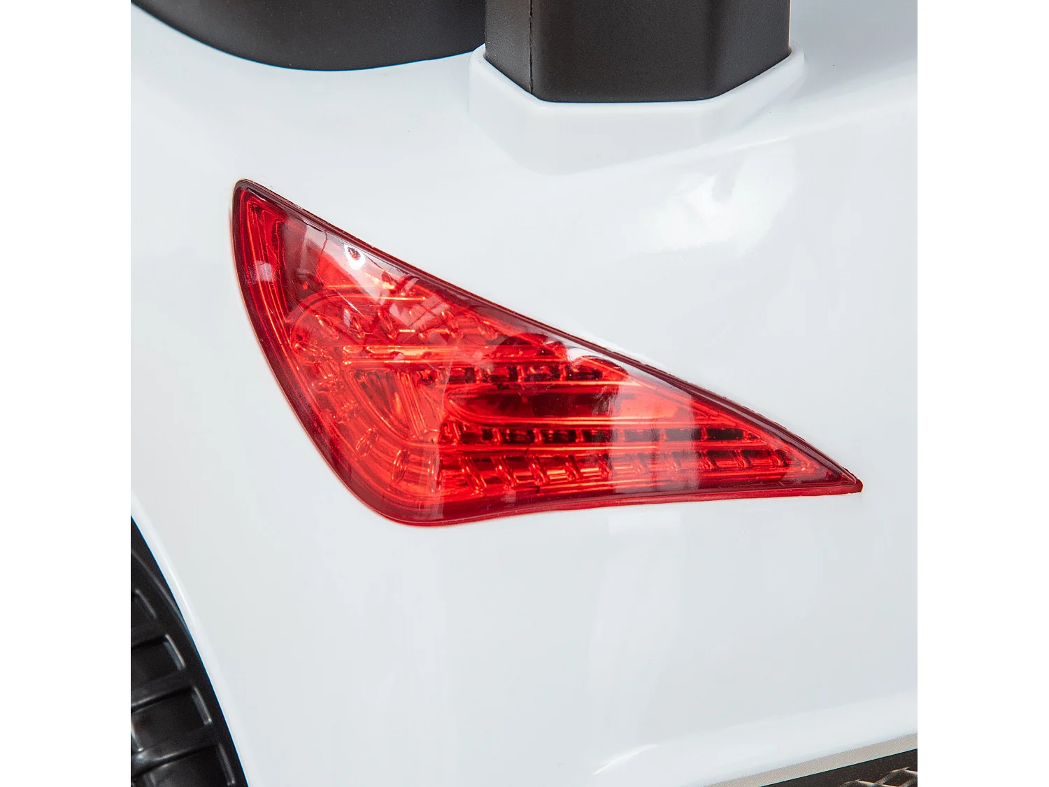 Macchina cavalcabile per bambini 18-36 mesi con volante e fari bianco