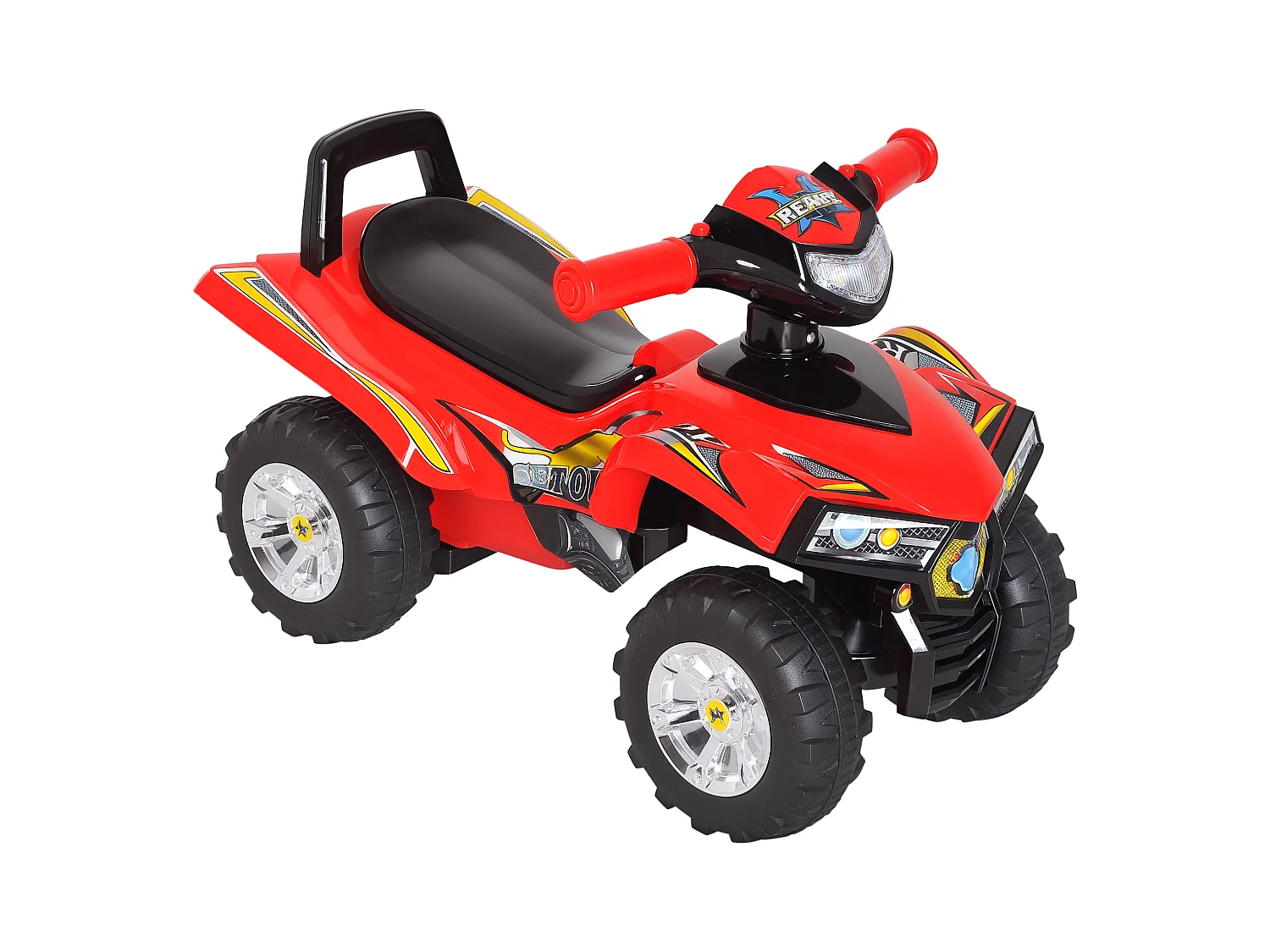 Quad per bambini con clacson musica e luci rosso