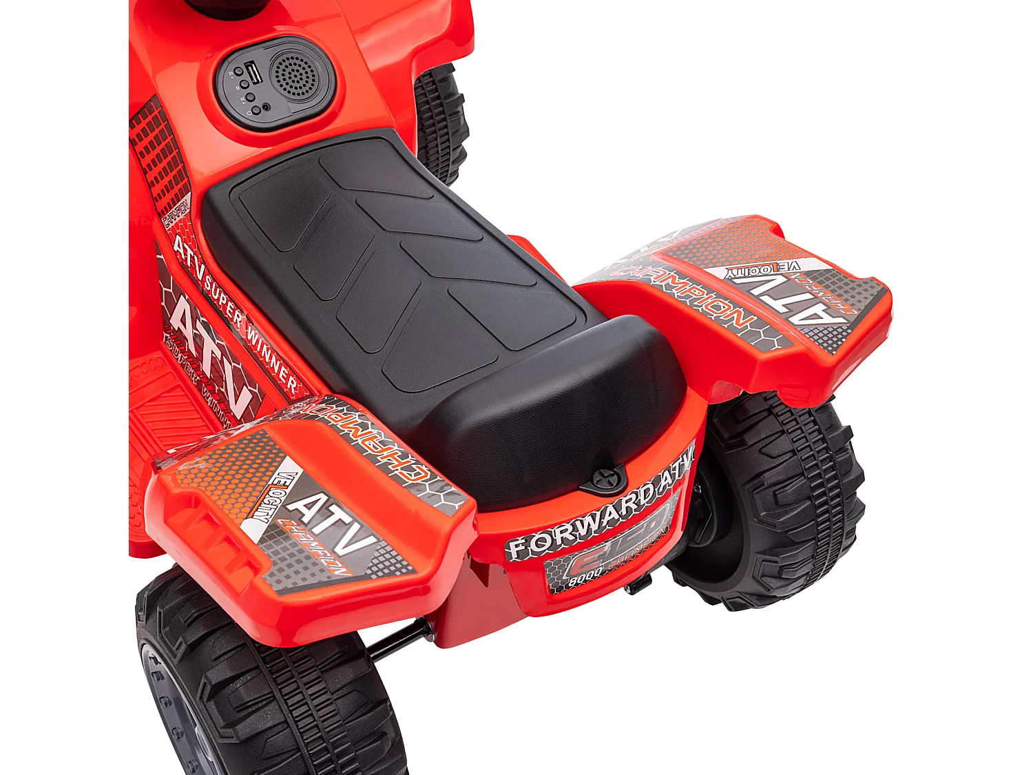 Quad elettrico per bambini batteria 6v fari funzionanti pedale