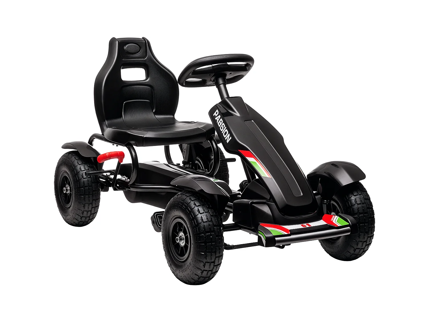 Go vart a pedali per bambini 5-12 anni in plastica e metallo nero