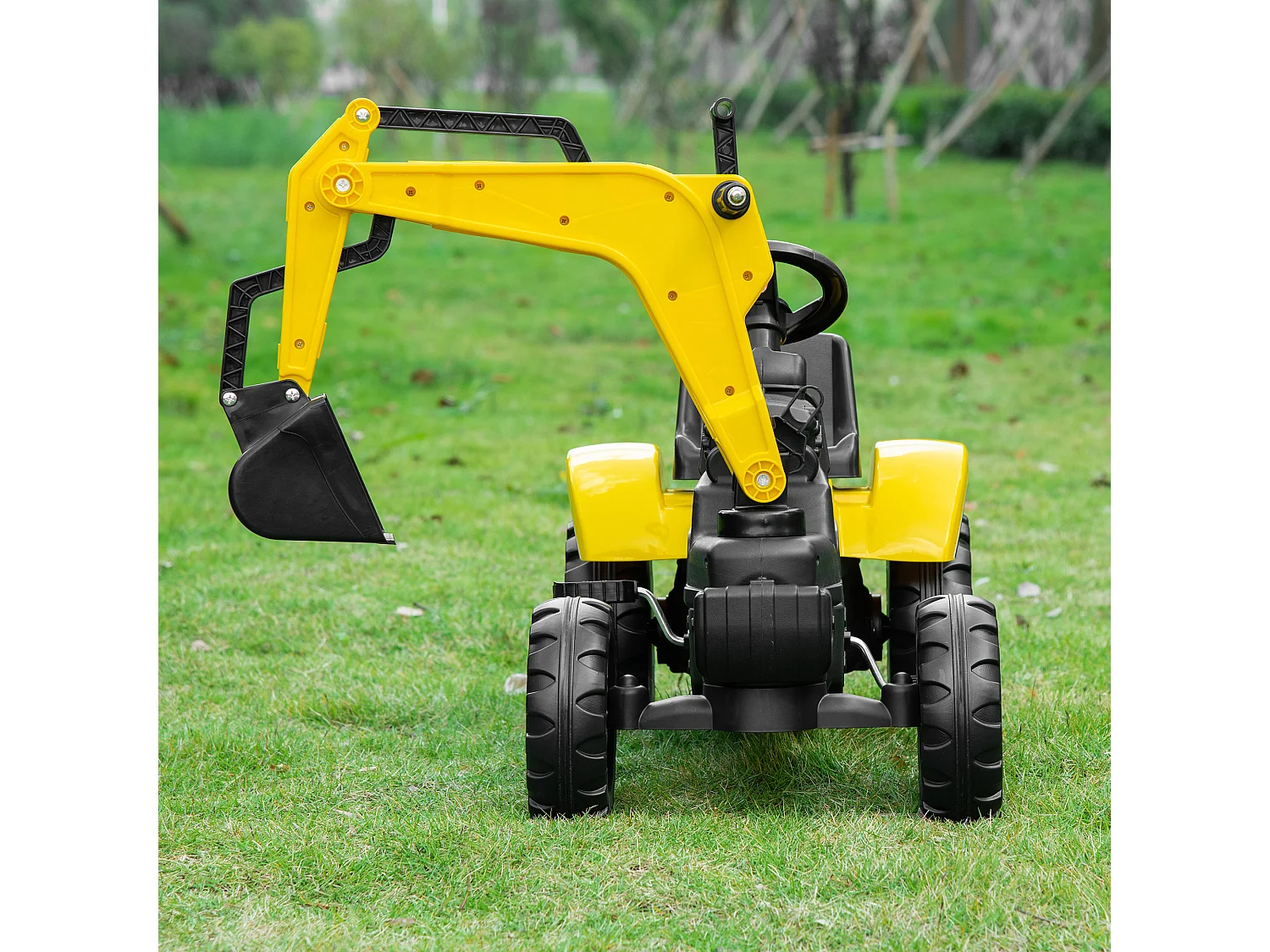 Ruspa giocattolo per bambini 3-6 anni con 6 ruote giallo