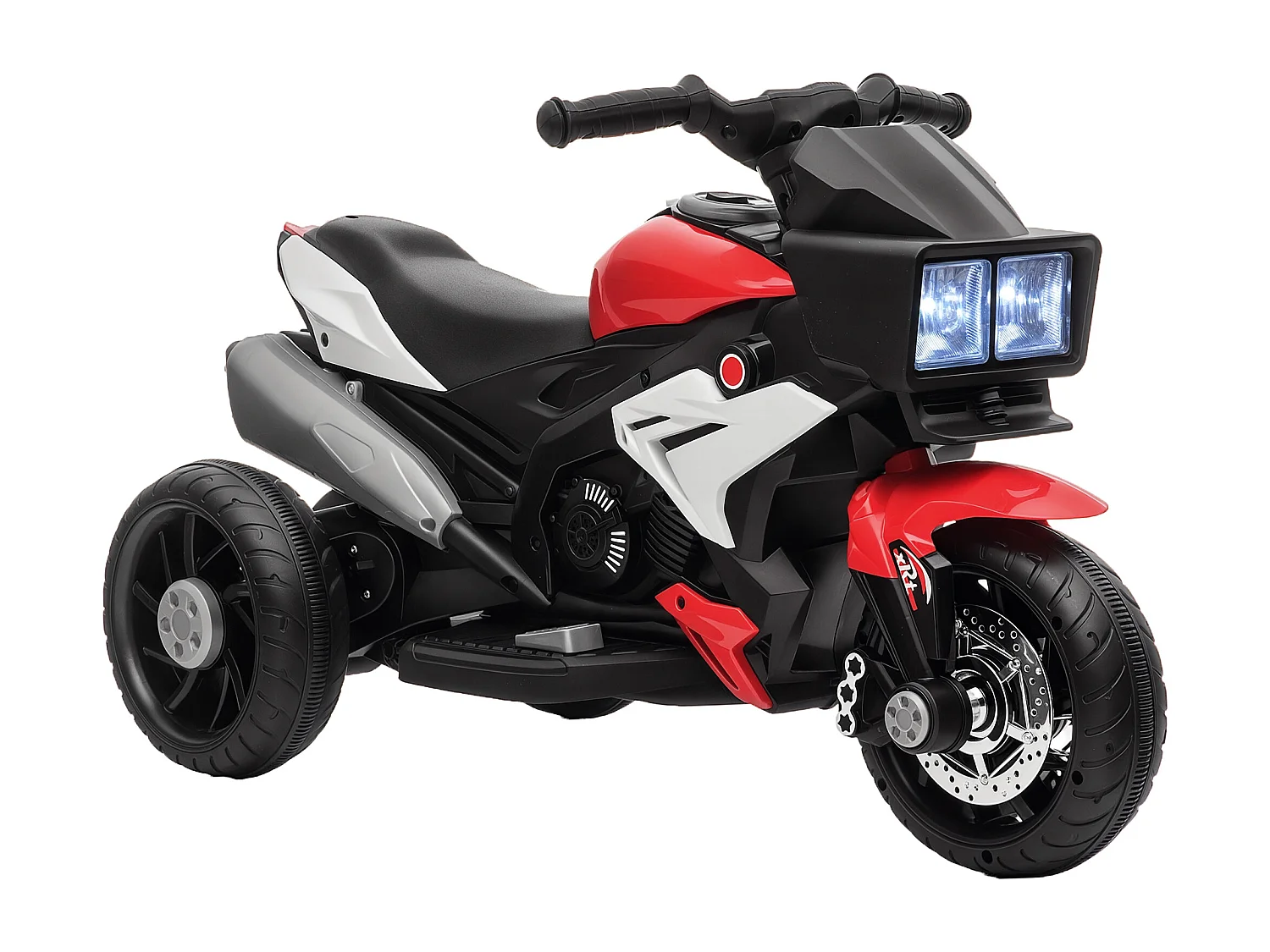 Moto elettrica per bambini 3-5 anni a 3 ruote rosso