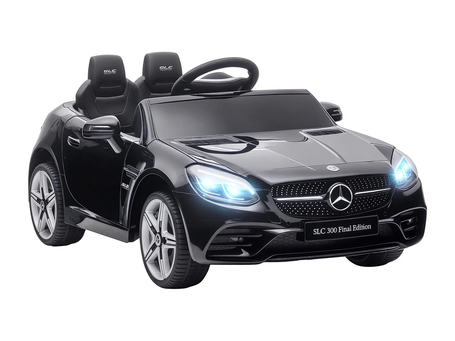 Macchina elettrica per bambini mercedes slc 300 con telecomando nero