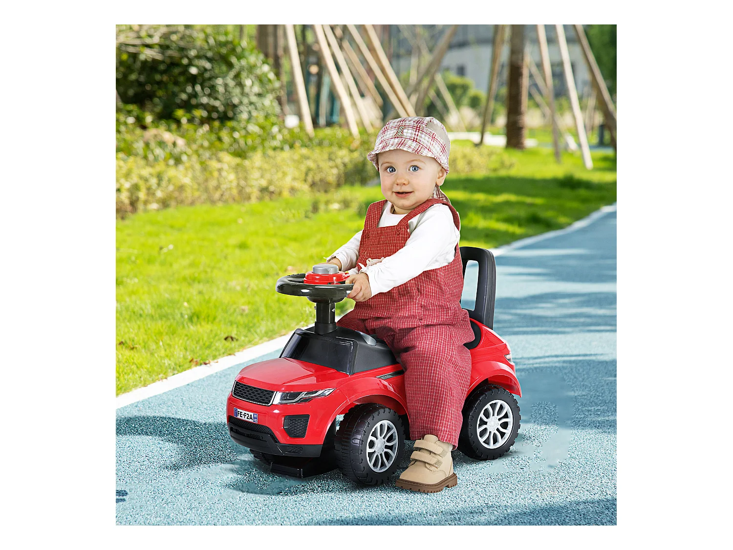 Macchina cavalcabile giocattolo per bambini 12-36 mesi rossa