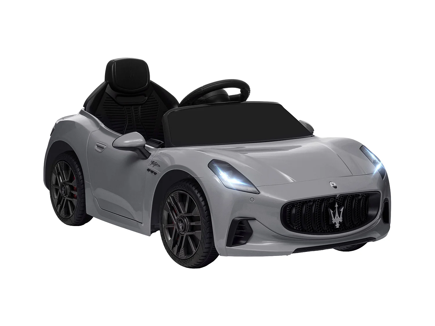 Auto per bambini elettrica maserati con telecomando grigio