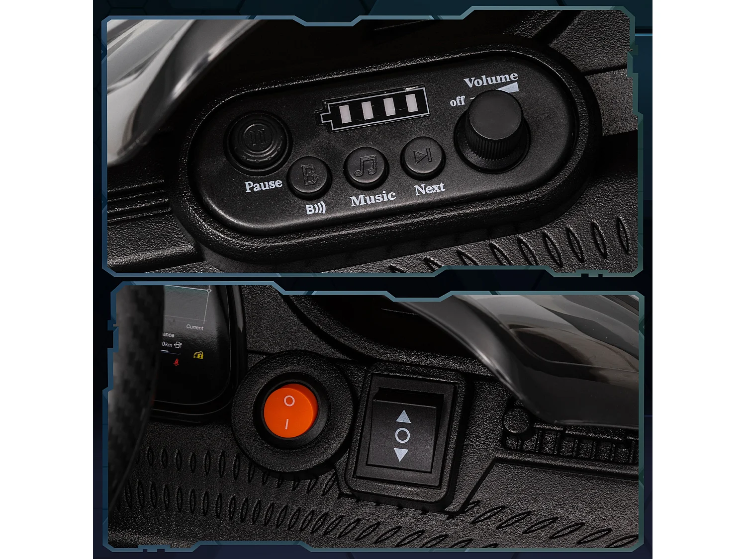 Auto per bambini elettrica maserati con telecomando grigio