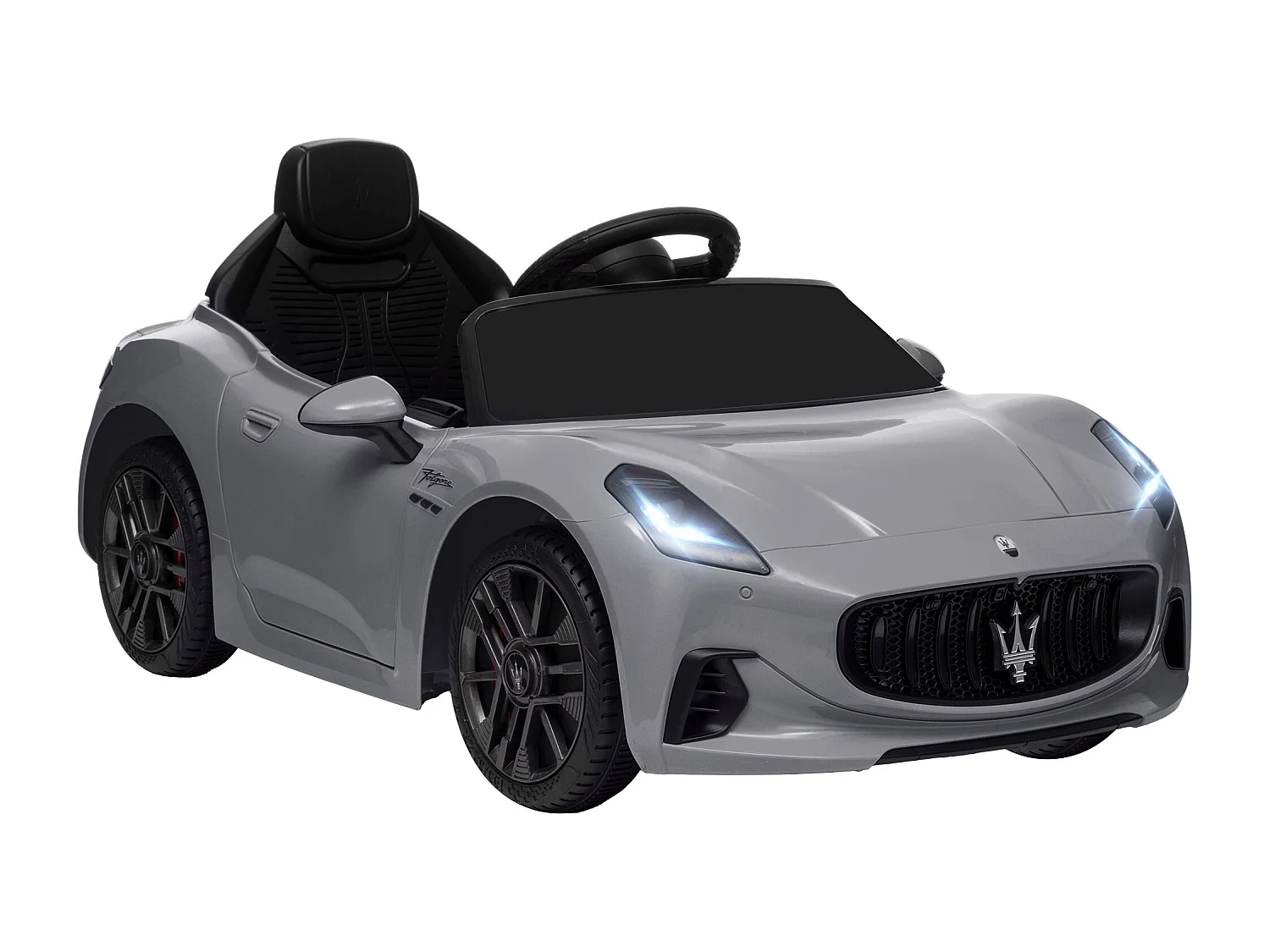 Auto per bambini elettrica maserati con telecomando grigio