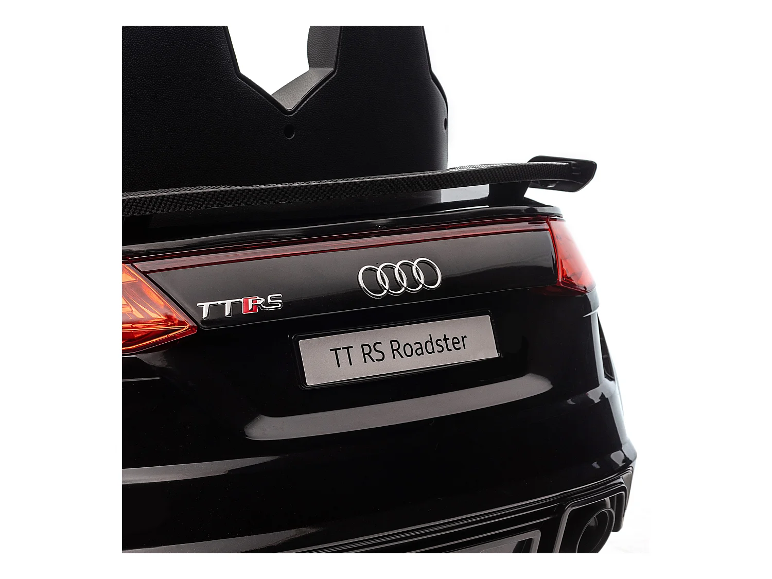 Macchina elettrica per bambini audi tt con telecomando e luci nero