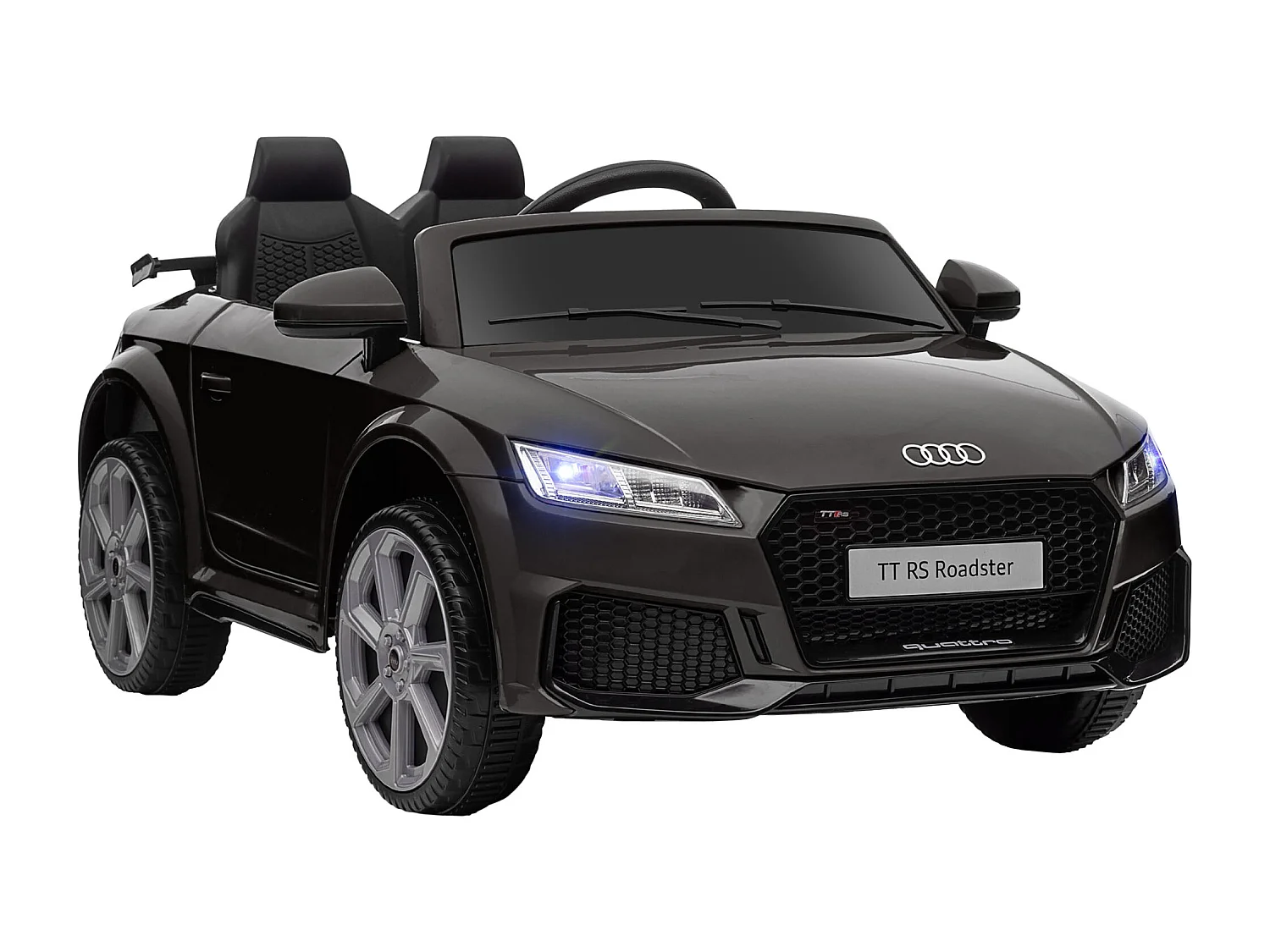 Macchina elettrica per bambini audi tt con telecomando e luci nero