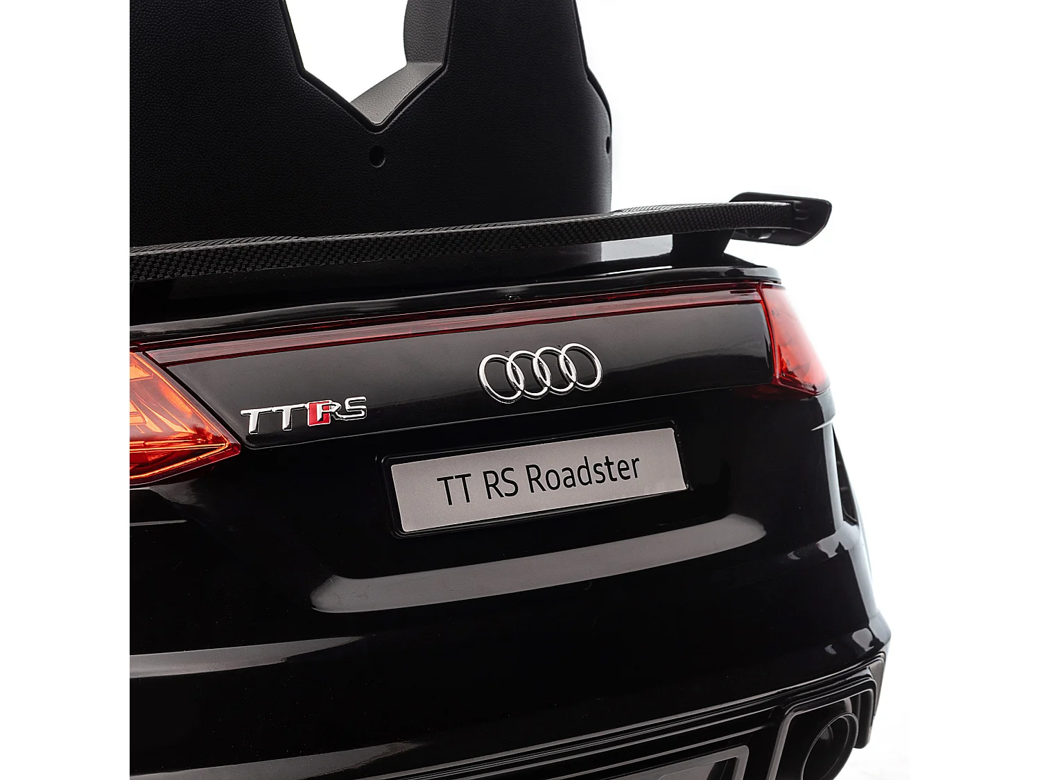 Macchina elettrica per bambini audi tt con telecomando e luci nero