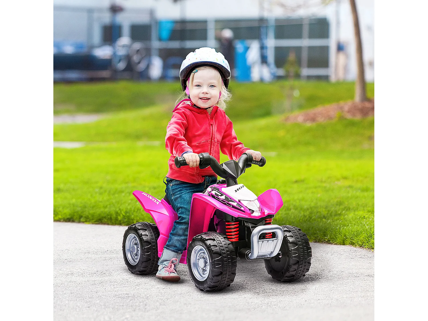 Quad elettrico per bambini 18-36 mesi velocità max 2.8km/h rosa
