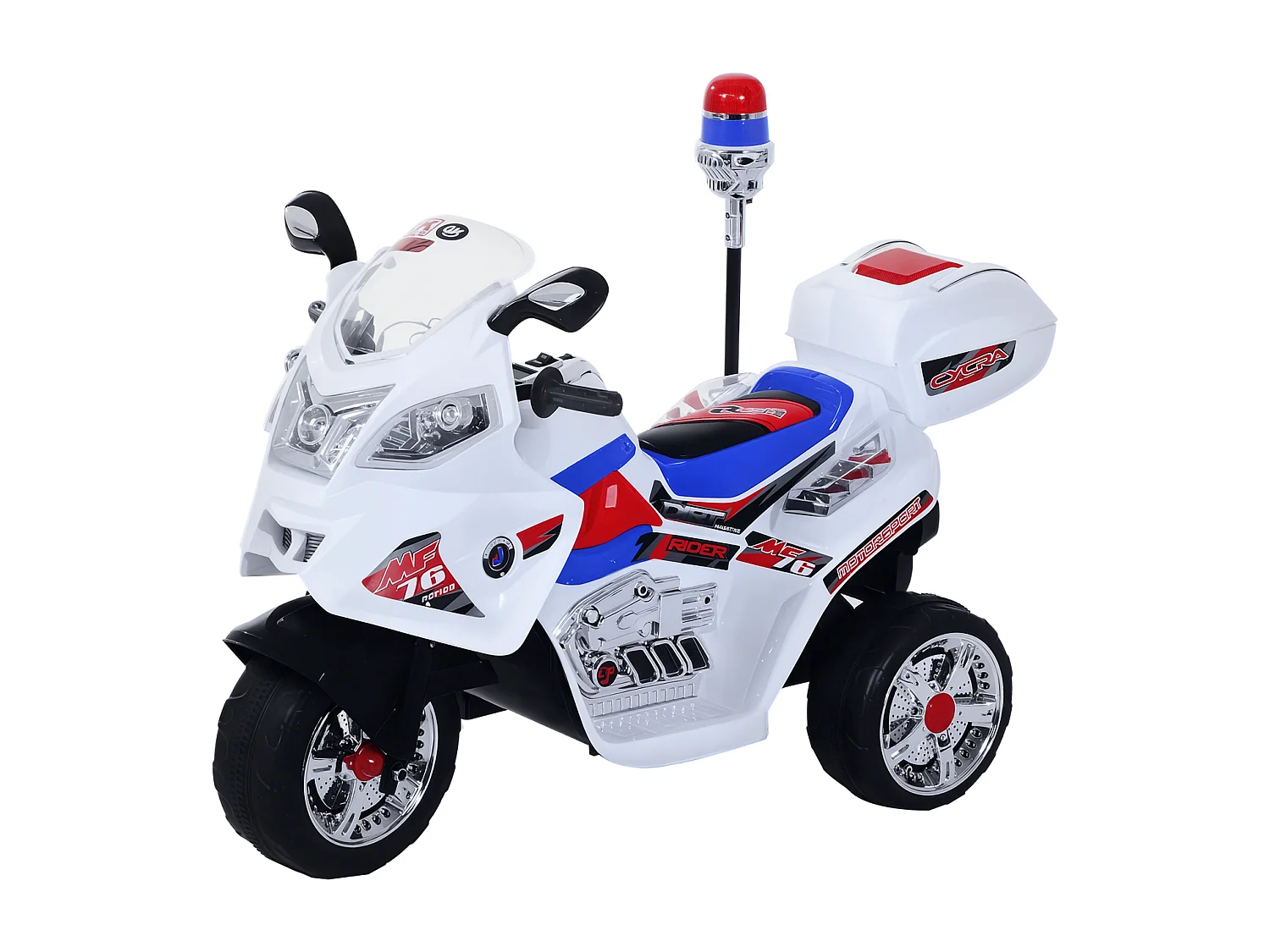 Moto elettrica per bambini 3-5 anni con 3 ruote luci e musica
