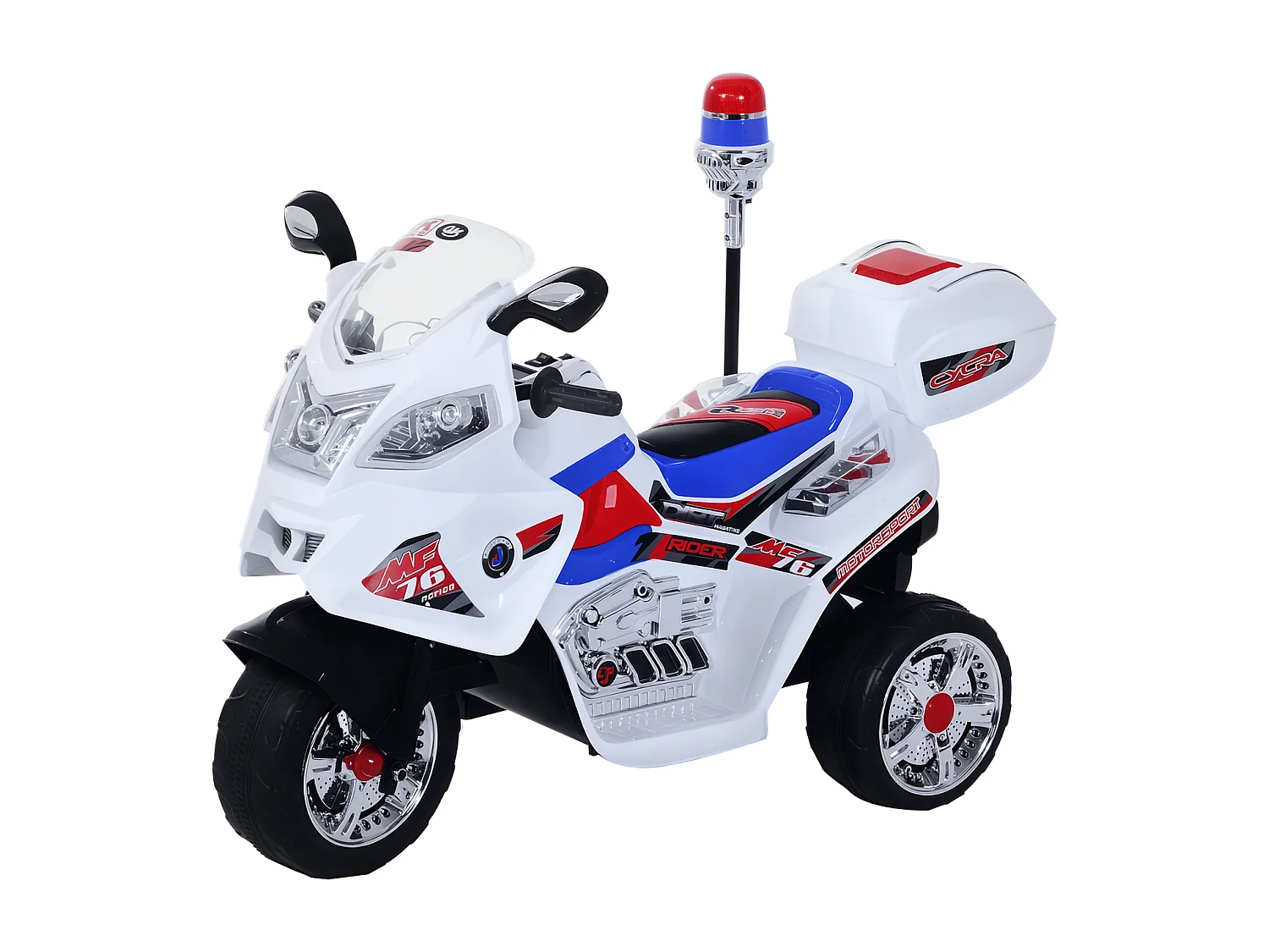 Moto elettrica per bambini 3-5 anni con 3 ruote luci e musica
