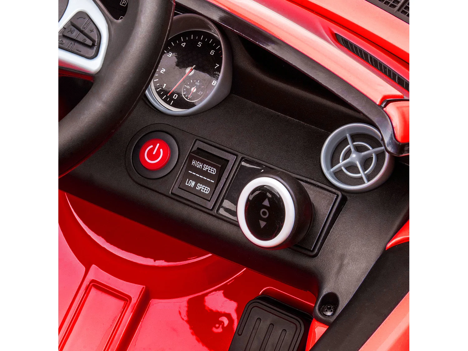 Macchina elettrica per bambini mercedes slc 300 con telecomando rosso