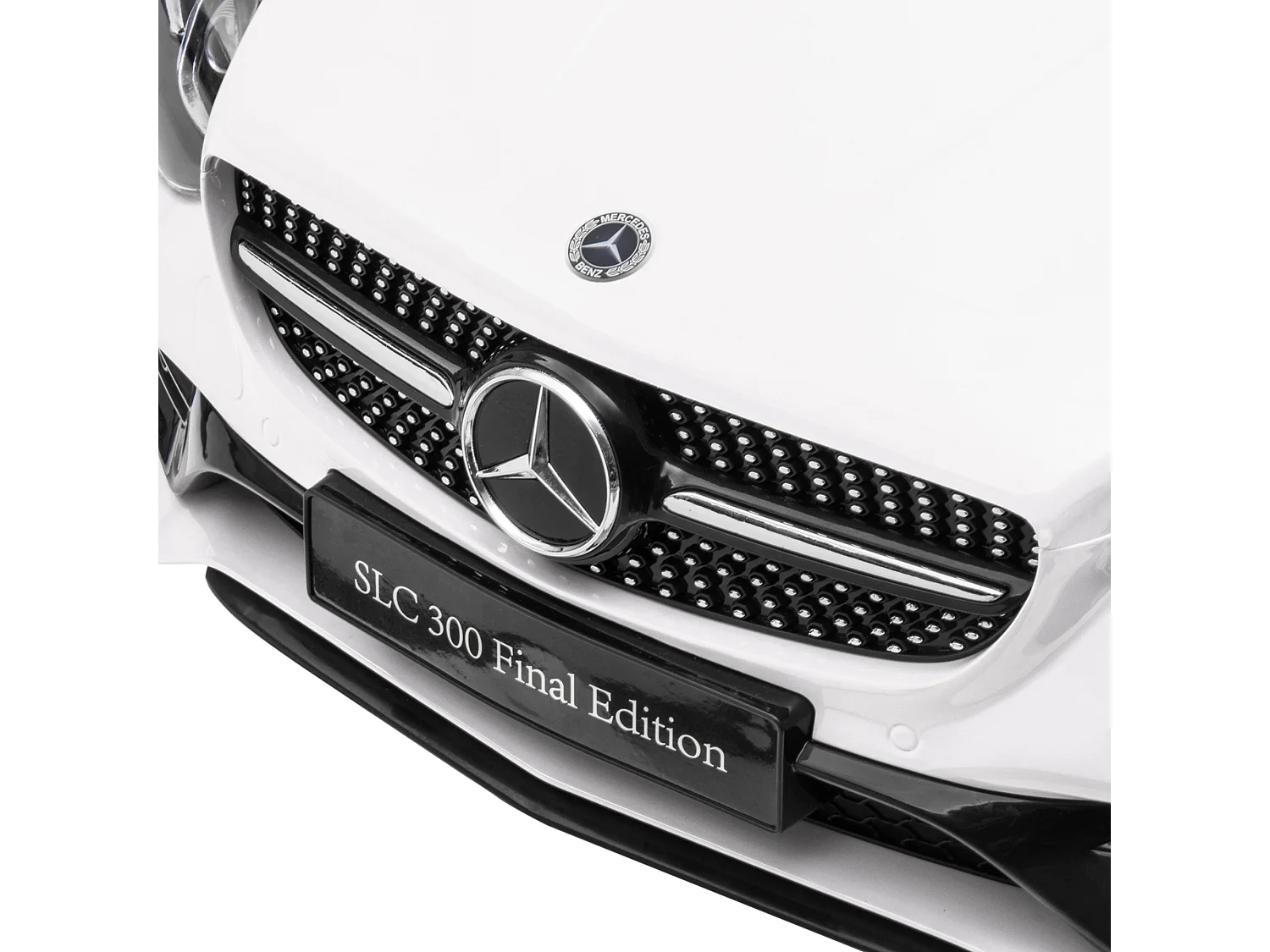 Macchina elettrica per bambini mercedes slc 300 con telecomando bianco