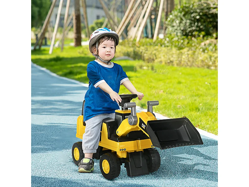 Ruspa giocattolo età 18 e 36 mesi con escavatore e vano a scomparsa