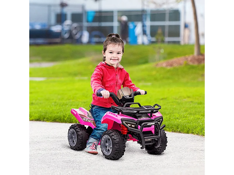 Mini quad elettrico per bambini 18-36 mesi con batteria 6v rosa