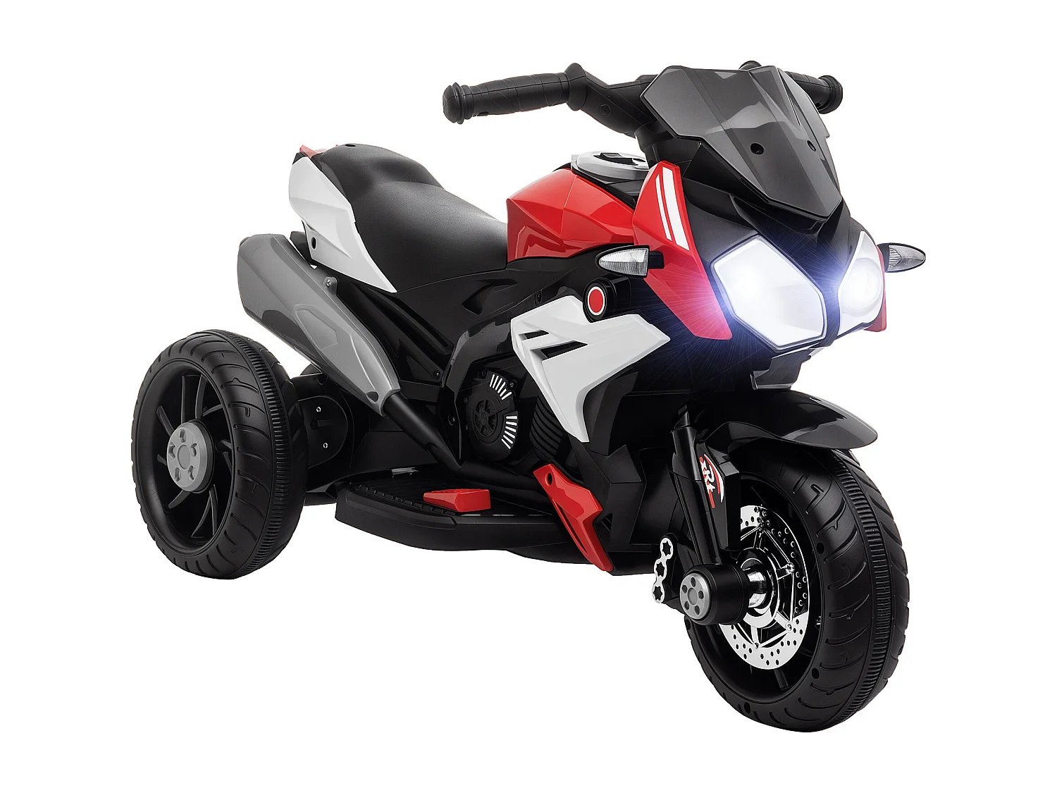 Moto elettrica bimbi 3-5 anni batteria 6v velocità 3km/h rossa