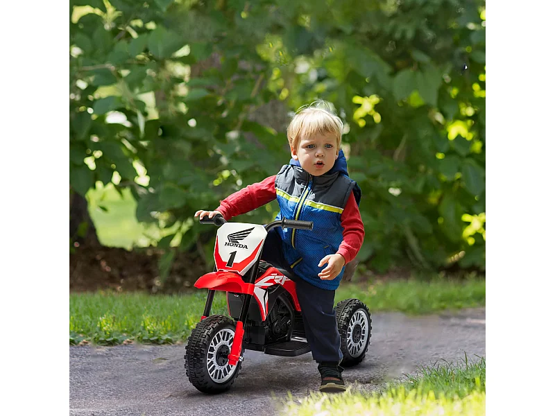 Moto elettrica per bambini 18-36 mesi honda crf450rl rosso