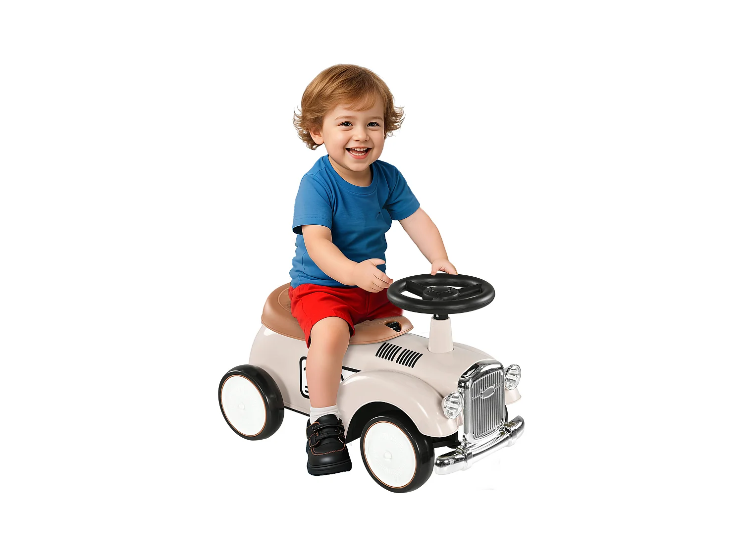 Macchina per bambini 12-36 mesi con clacson volante vano portaoggetti