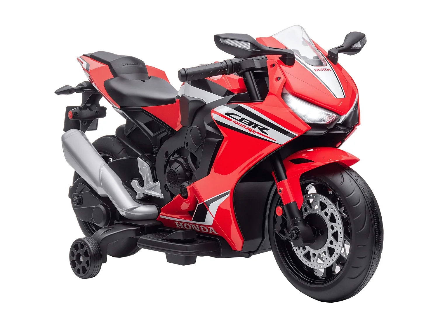 Moto elettrica per bambini con licenza honda 6v velocità 3km/h rosso