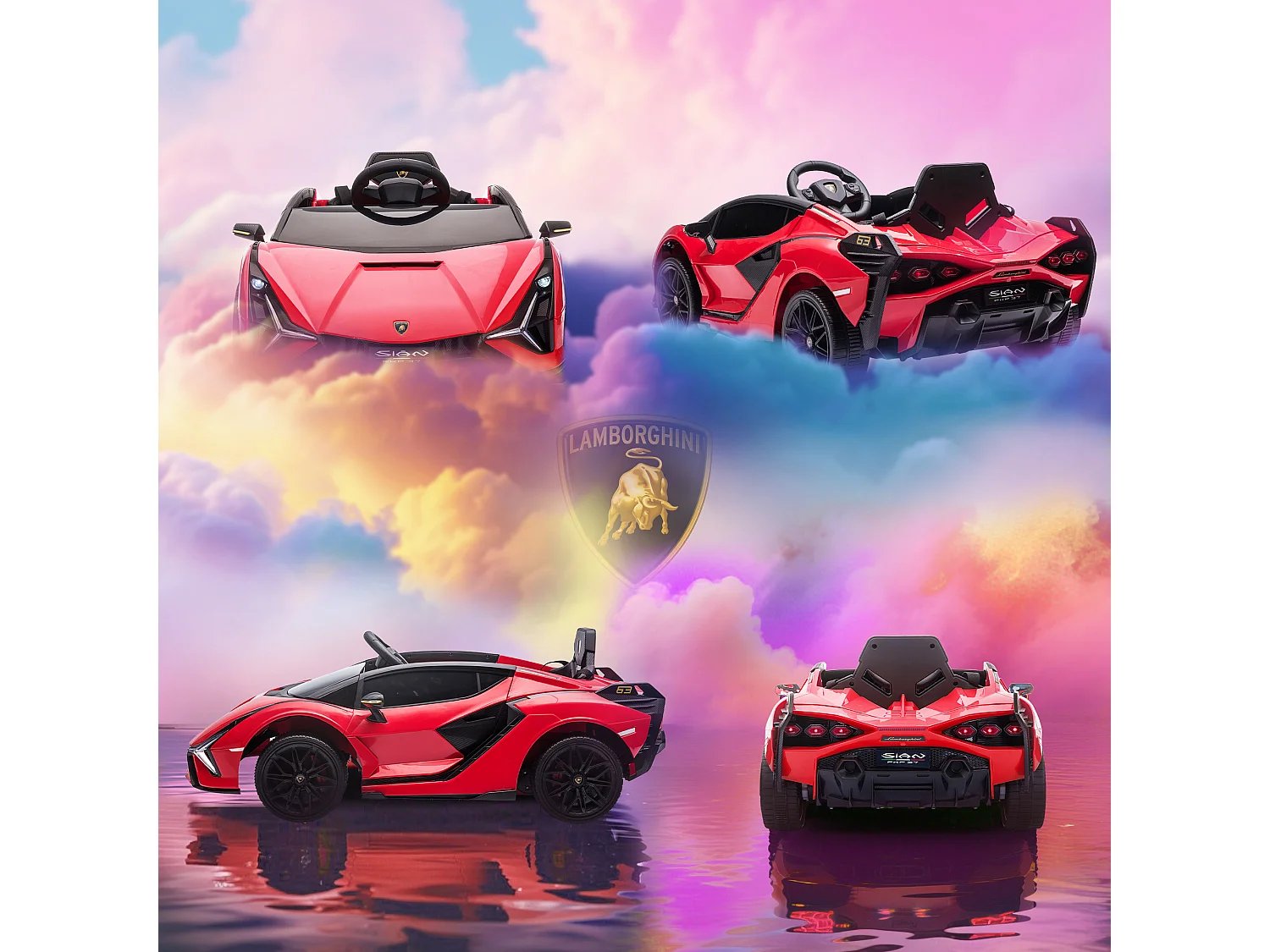 Macchina per bambini lamborghini telecomando velocità 3-8km/h