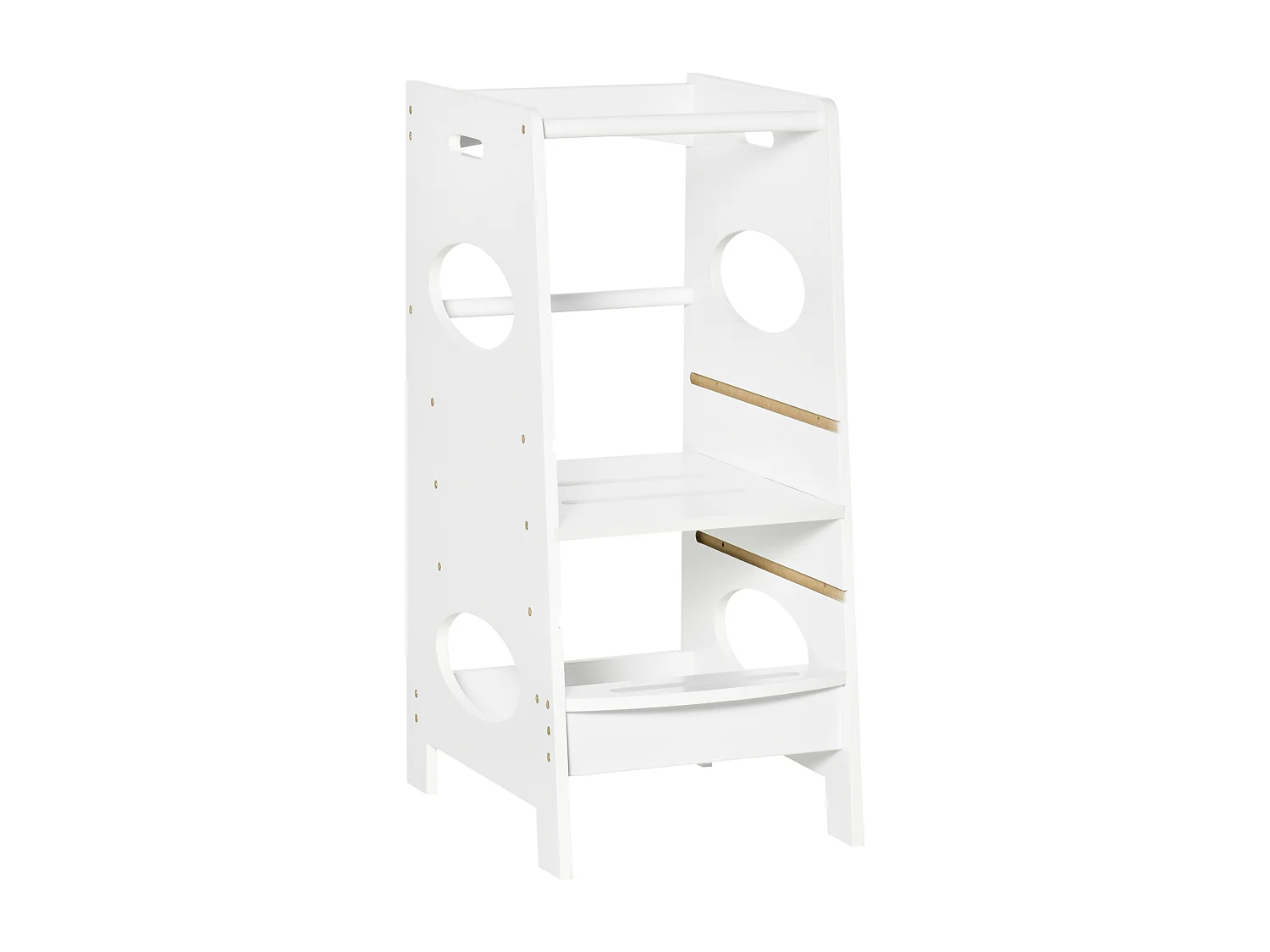 Torre montessoriana in legno learning tower altezza regolabile