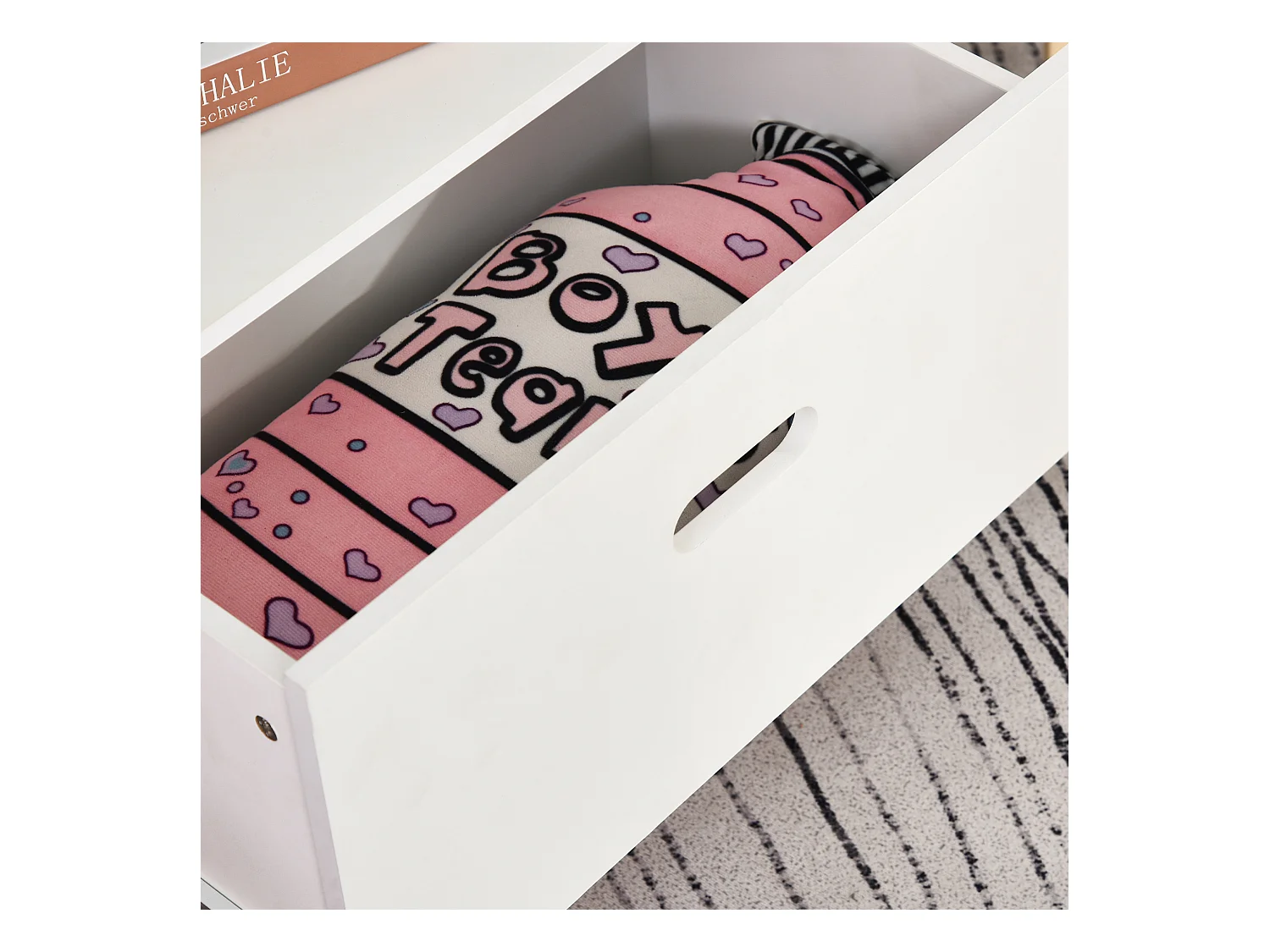 Libreria scaffale portagiochi per bimbi e ragazzi mdf bianca azzurra