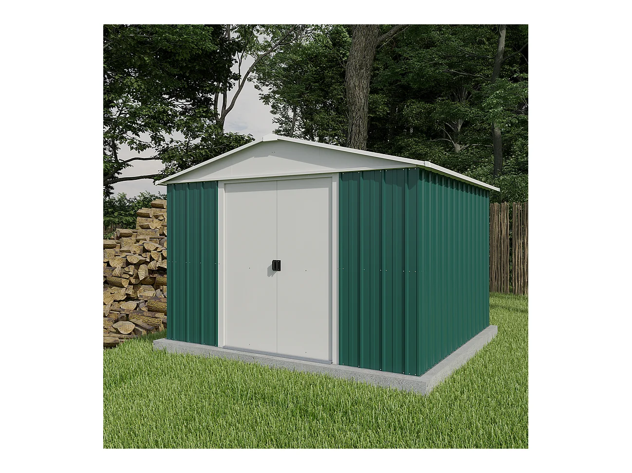 Yardmaster Abri de jardin métal 9,03m² - 1010geyz