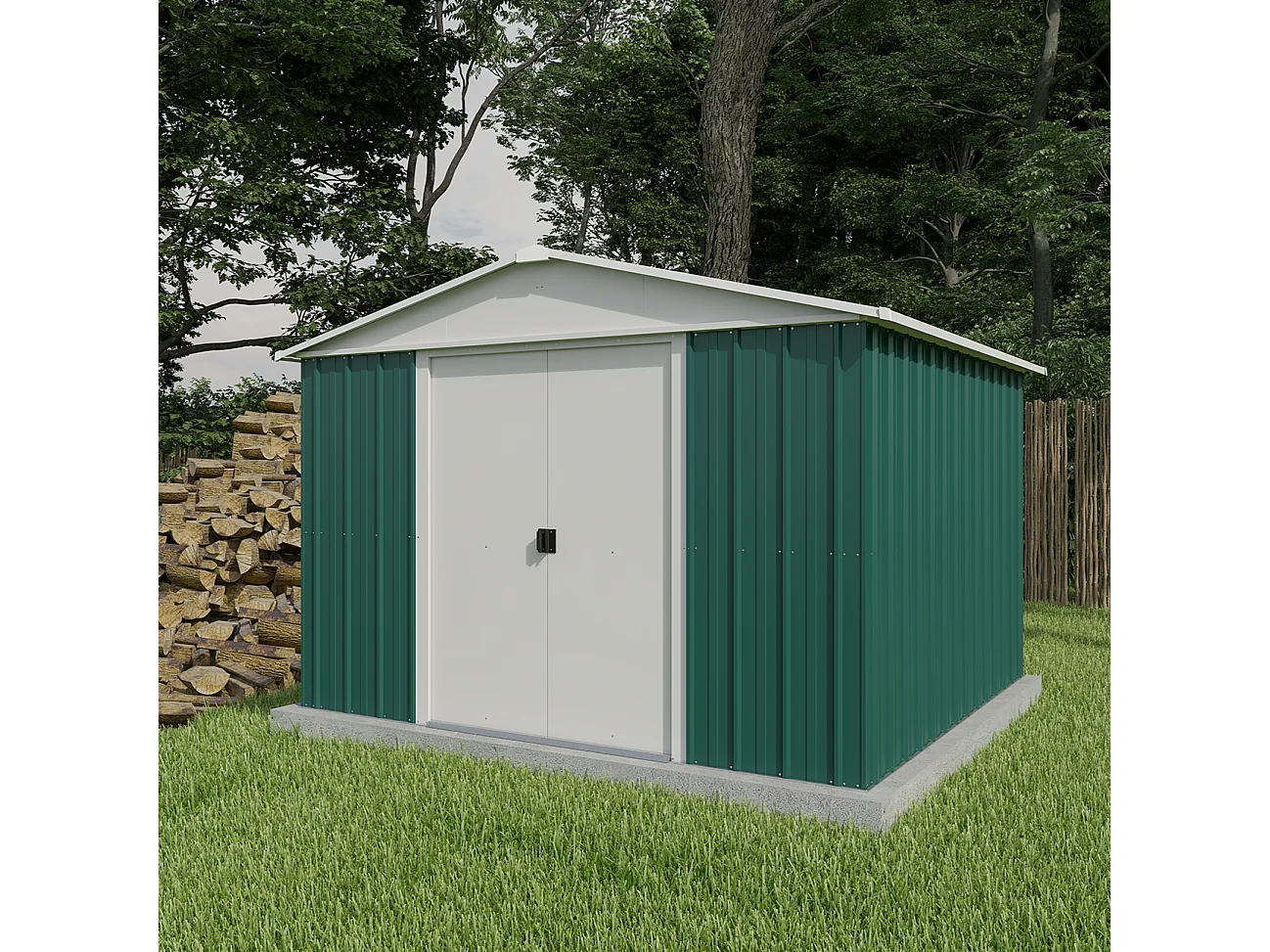 Yardmaster Abri de jardin métal 9,03m² - 1010geyz