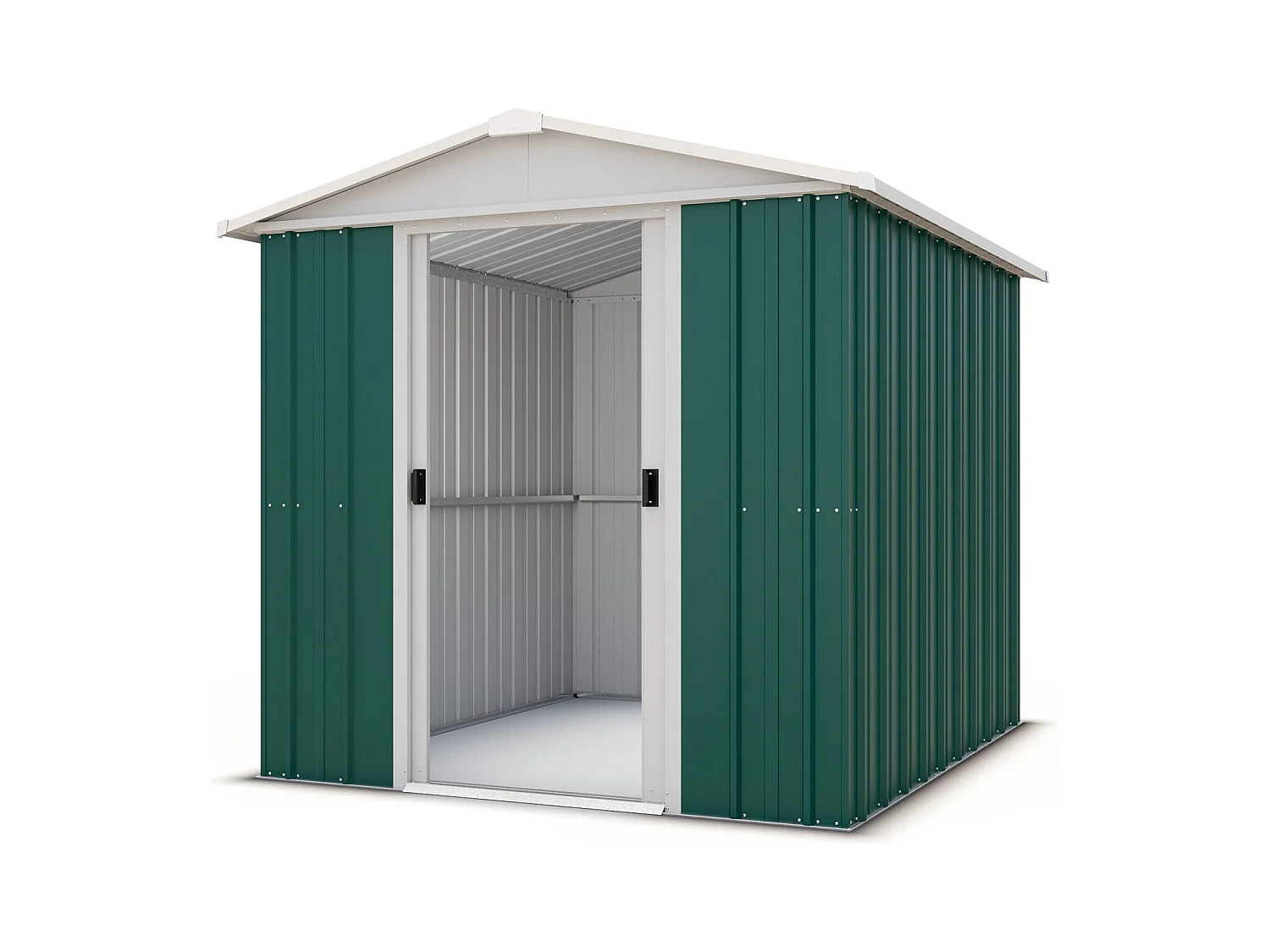 Abri de jardin en métal vert - 4,38 m²