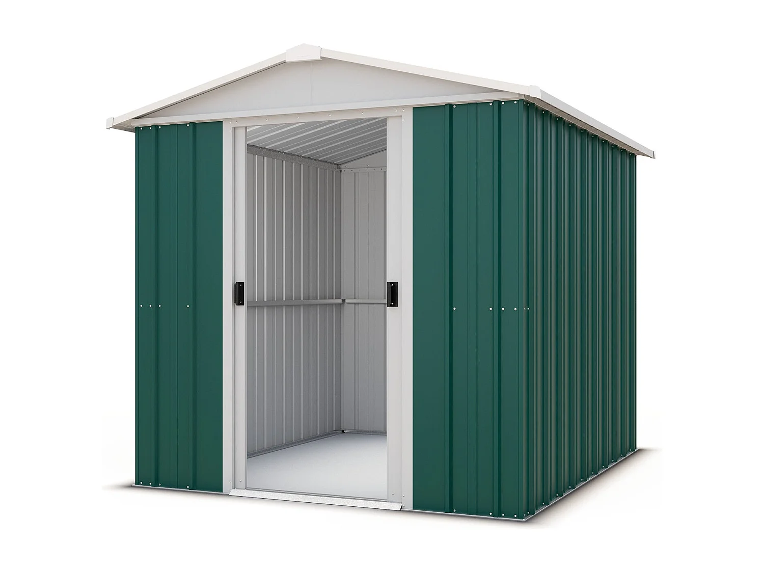 Abri de jardin en métal vert - 4,38 m²