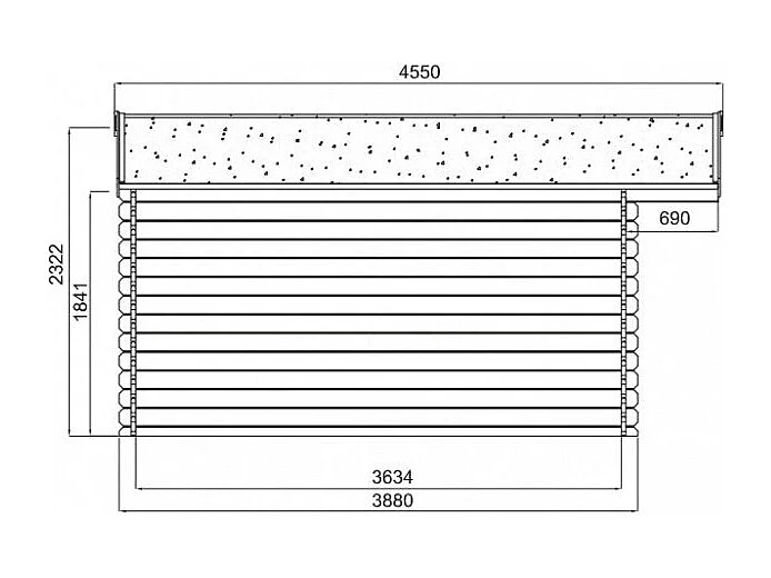 Abri de jardin en bois - 3880 x 3880