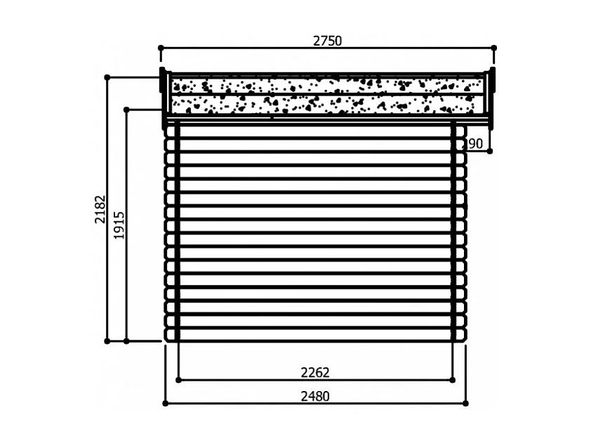 Abri de jardin en bois - 2980 x 2480