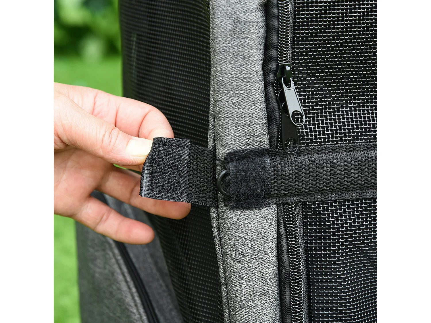 Trasportino zaino per cani e gatti con tasche maniglia telescopica ruote