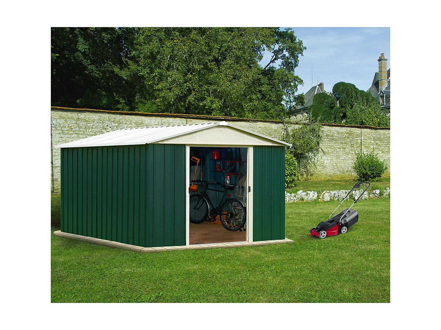 Yardmaster Abri de jardin métal 12,00m² - 1013geyz