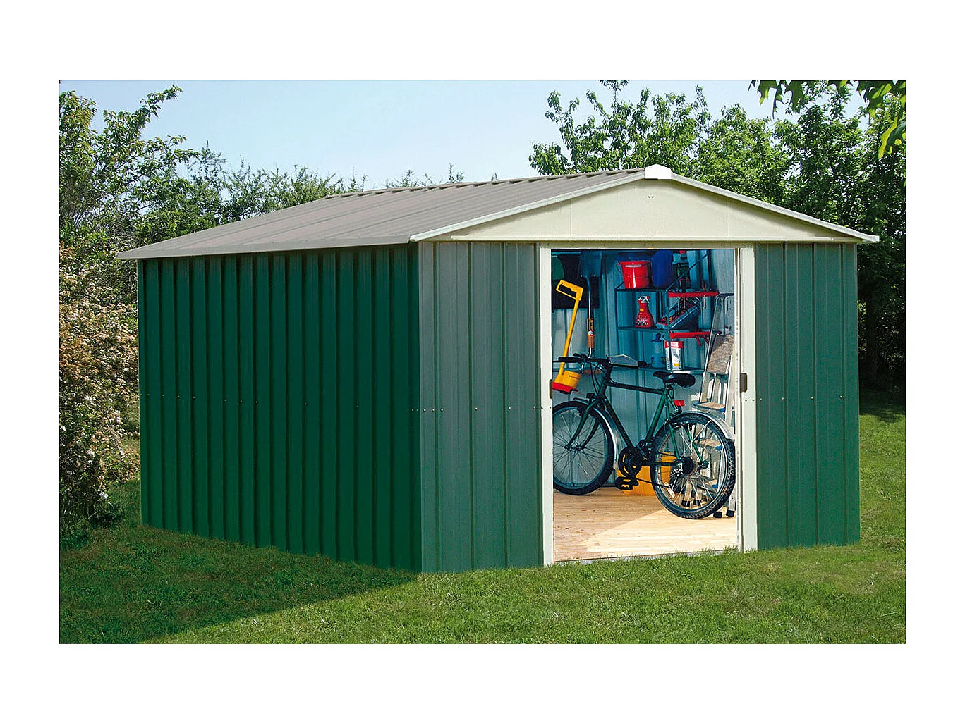 Yardmaster Abri de jardin métal 12,00m² - 1013geyz