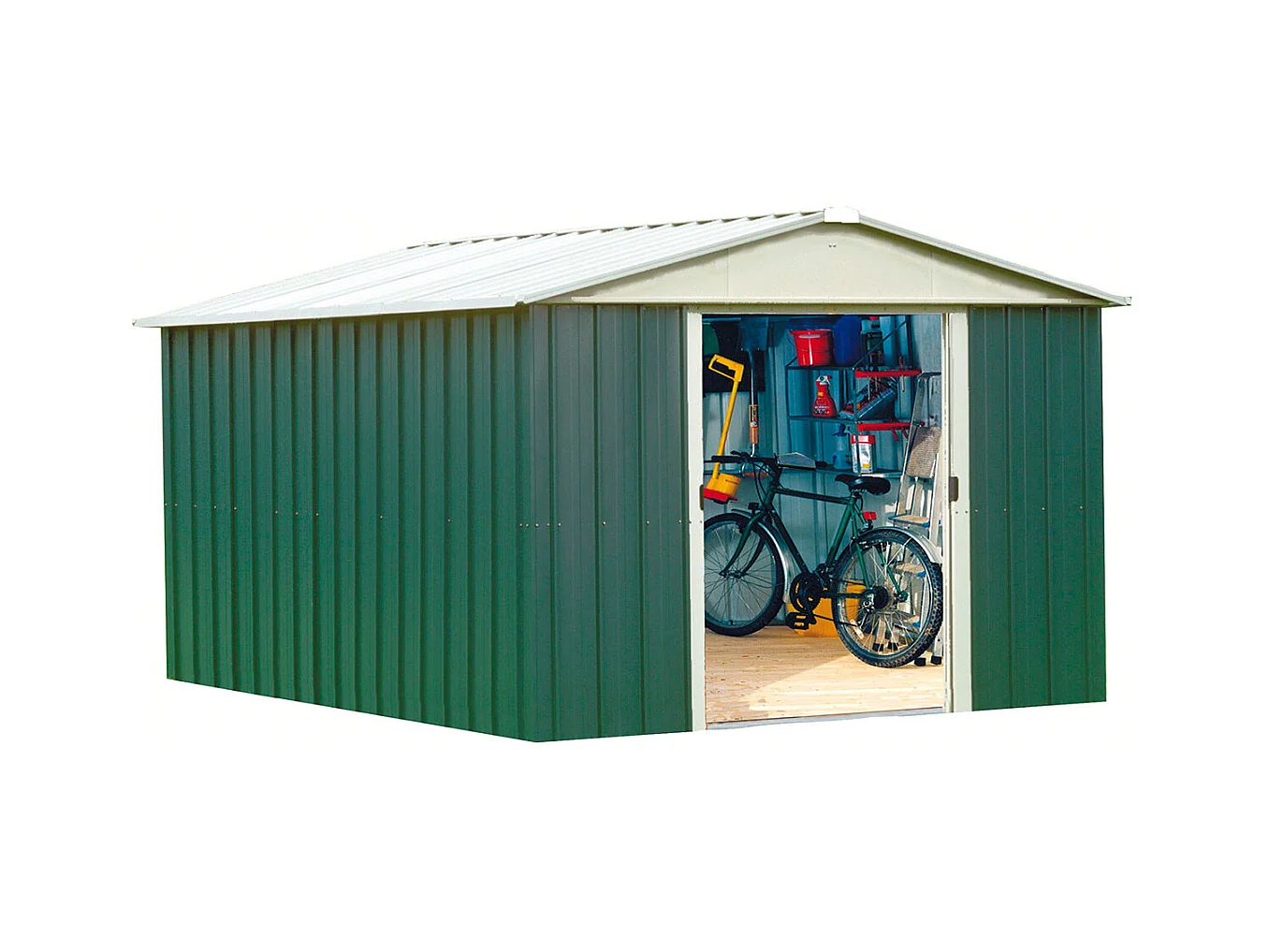 Tuinberging in metaal groen - 12 m²
