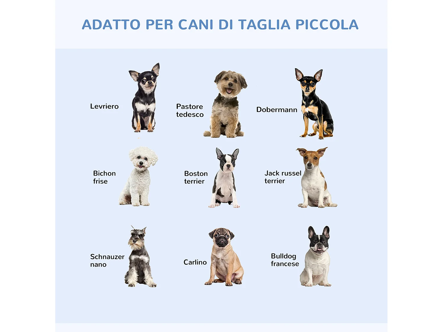 Gabbia per cani e gatti kennel in acciaio doppia apertura e maniglia nero