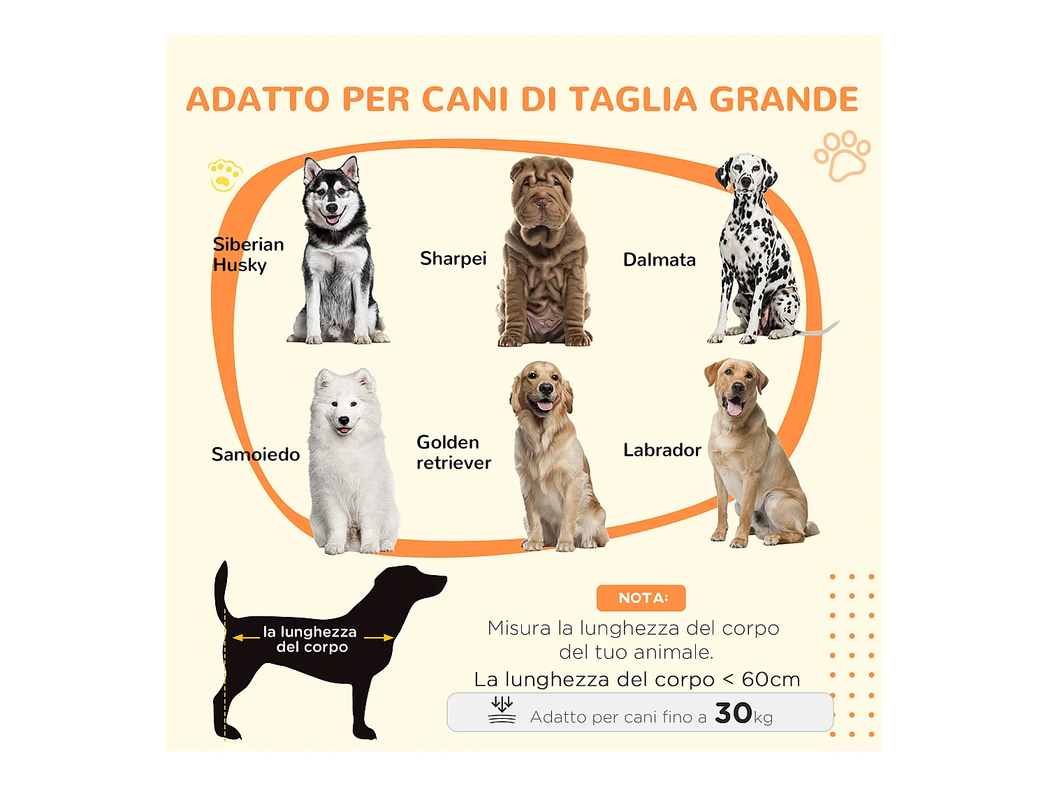 Casetta cani grandi con porta scorrevole per interno in legno 98x58x61cm