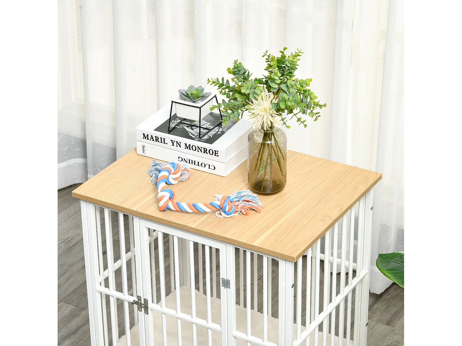 Casetta per cani piccoli da interno con cuscino rimovibile e lavabile