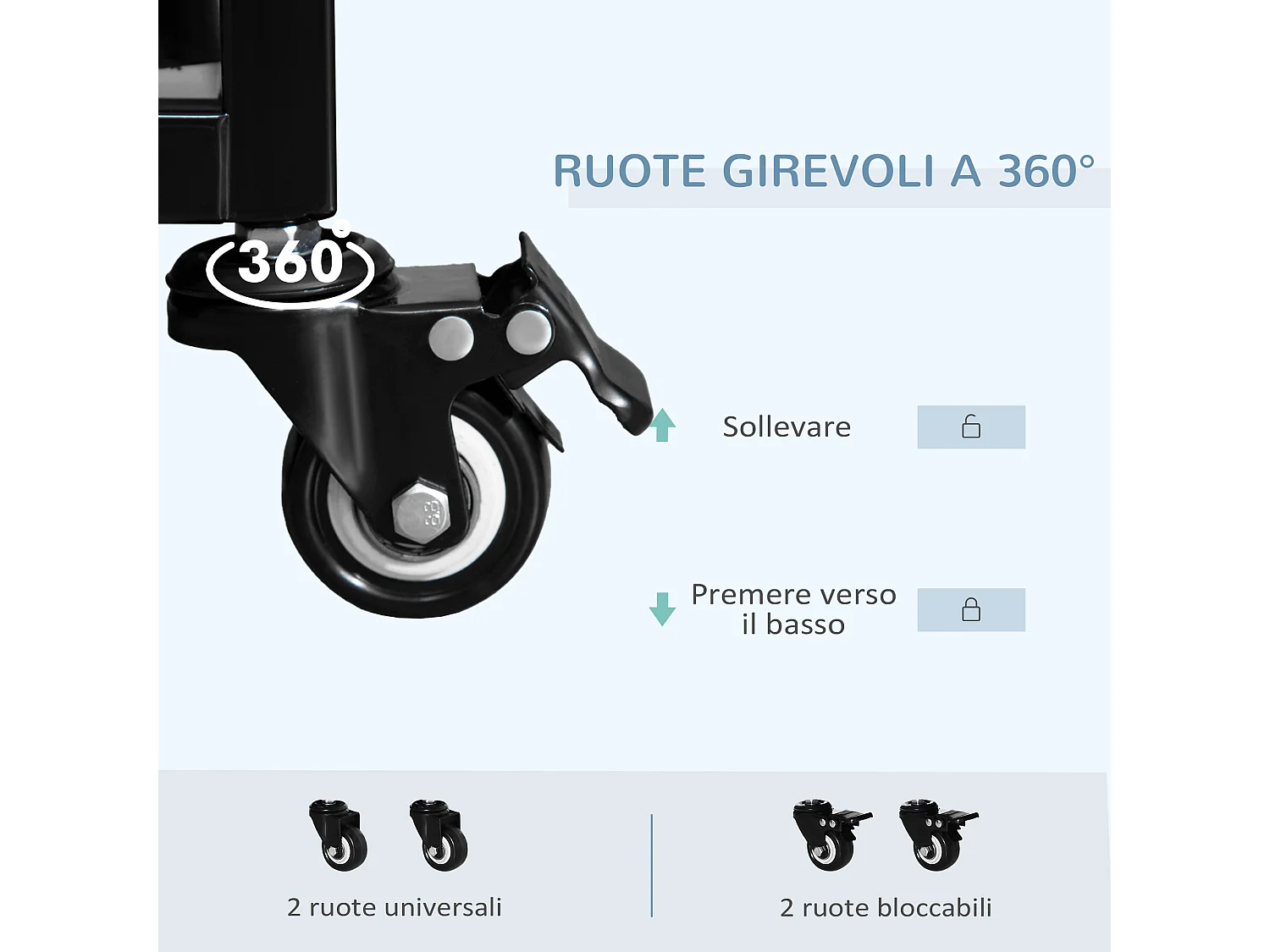 Gabbia box per cani e cuccioli da interno esterno con ruote